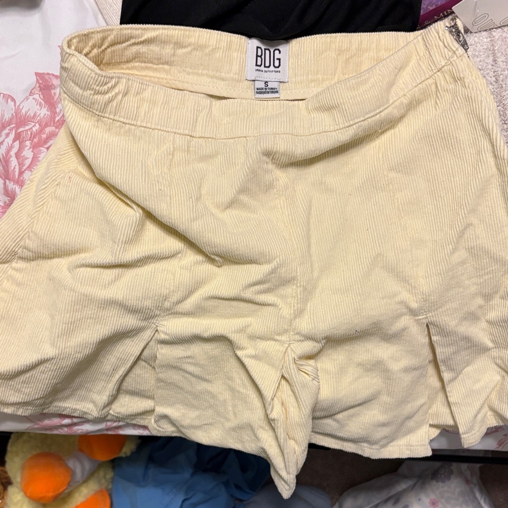 BDG Women's High Waist Yellow Skirt